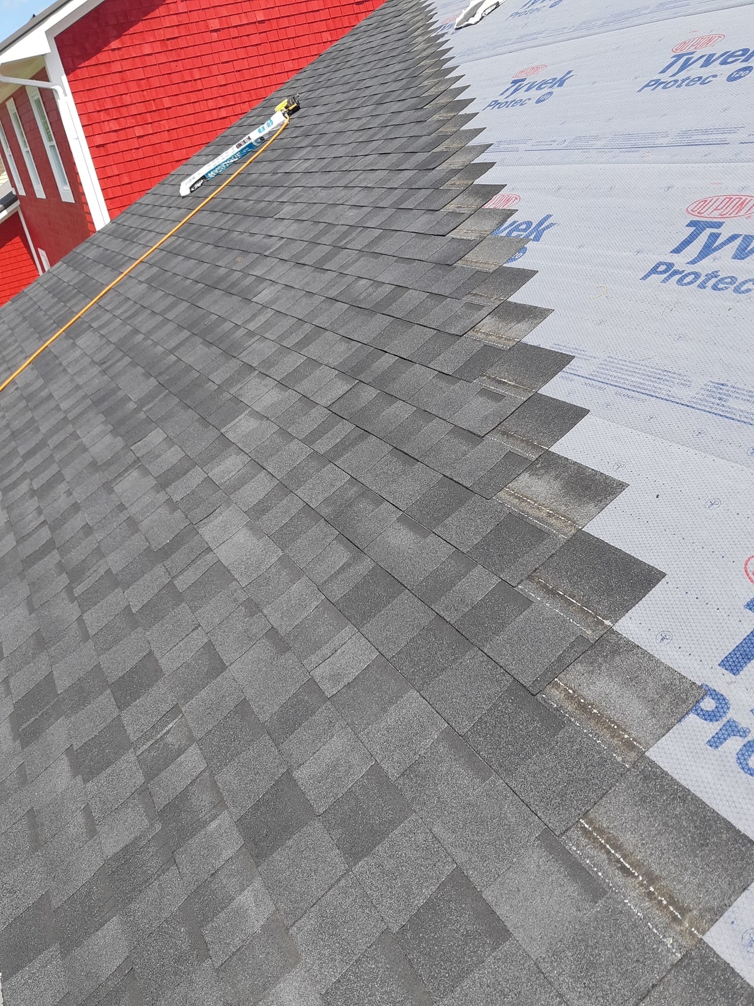 Completed roofing project